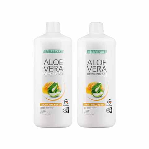 Aloe Vera гел за пиене с мед – двоен комплект