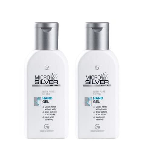 Microsilver Plus гел за почистване на ръцете – двоен комплект