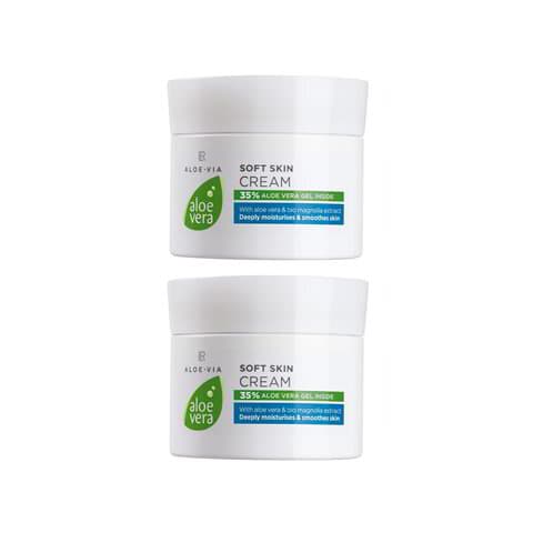 Нежен Крем за Лице и Тяло Двоен комплект LR Aloe Vera Soft Skin