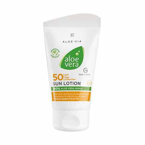 Слънцезащитен Лосион с фактор 50 за Деца и Хора с чувствителна кожа, Aloe Vera